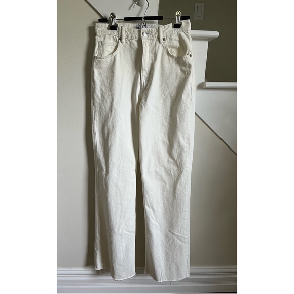 Zara Wide Leg White Jeans - Picture 4 of 5